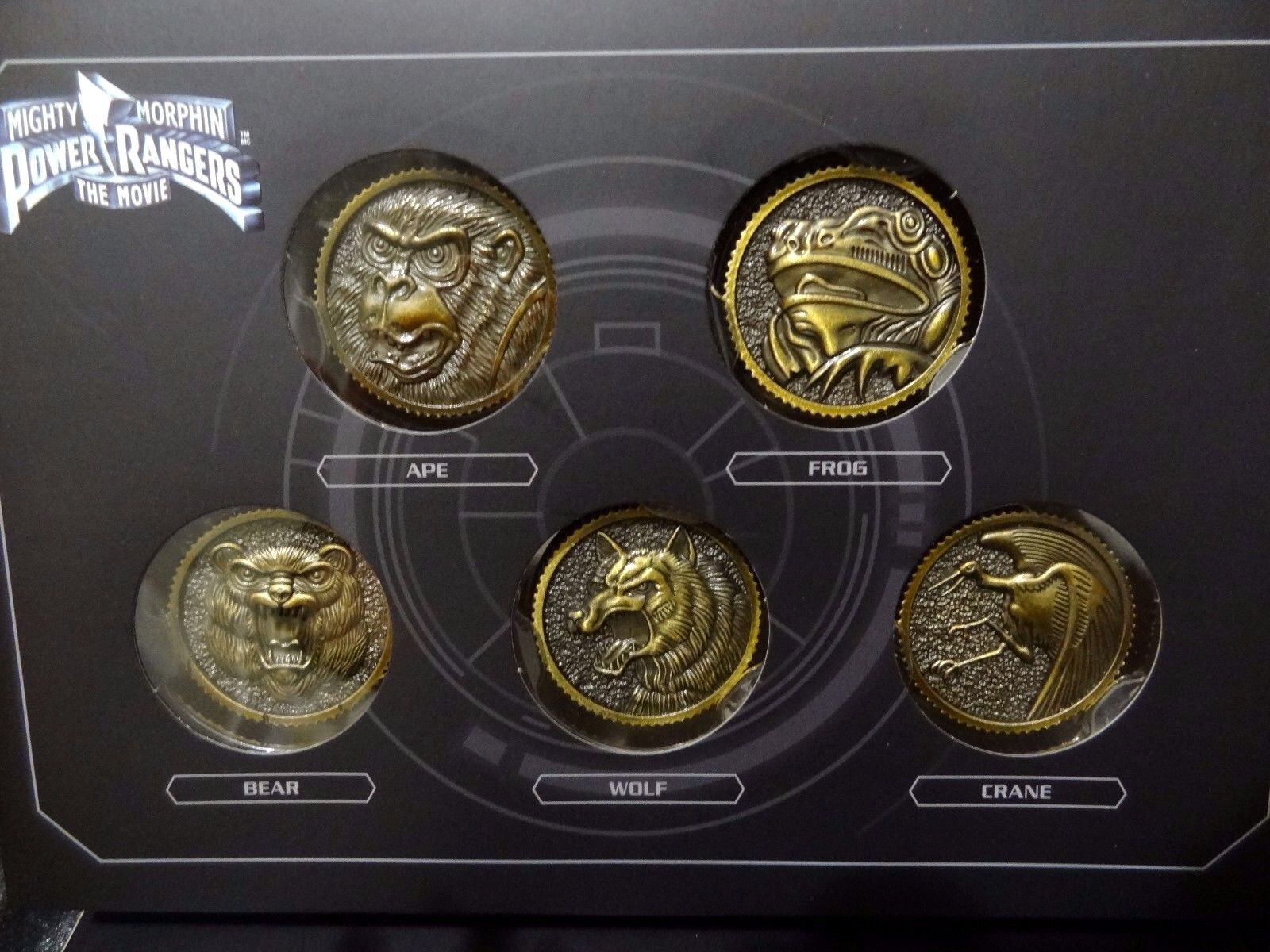 Power Rangers Mighty Morphin Legacy Die-Cast Coin Set Roleplay Toy