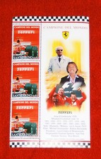 6 New Sheets Stamps Ferrari 1950 through 2004 F1 from San Marino issued 2005
