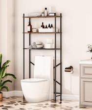3-Tier Over The Toilet Storage Cabinet Shelf Rack Industrial Bathroom Organizer