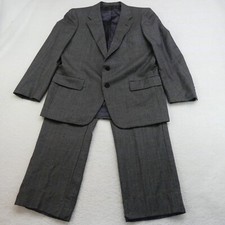 Hickey Freeman Suit Mens 42R Multicolored Plaid Wool The Board Room USA Made