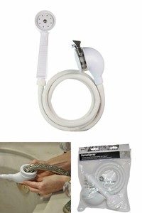 New Portable Hand Held Shower In White Versa 1 Spray Head Bath Tub Spout Adapter Ebay New Portable Hand Held Shower In White Versa 1 Spray Head Bath Tub Spout Adapter Ebay