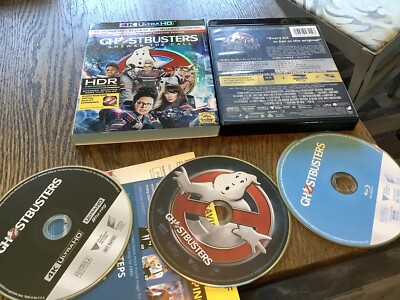 Ghostbusters Answer The Call Used Ultra HD 2016 4K Blu Ray 3D Free USA Shipping