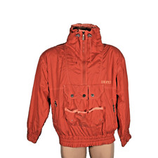 Vtg Retro Head Sportswear Entrant Neon Red 1/2 Zip Pullover Ski Winter Jacket 4