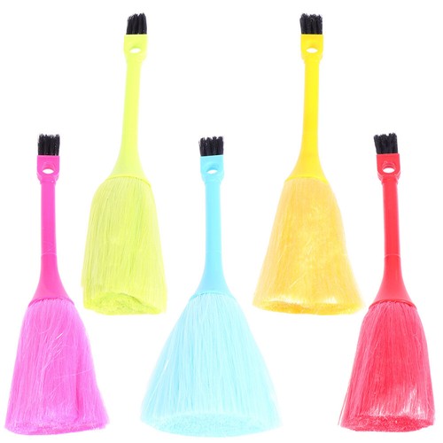 5pcs Keyboard Brush Multifunctional Cleaning Brush for Home Office (Yellow,