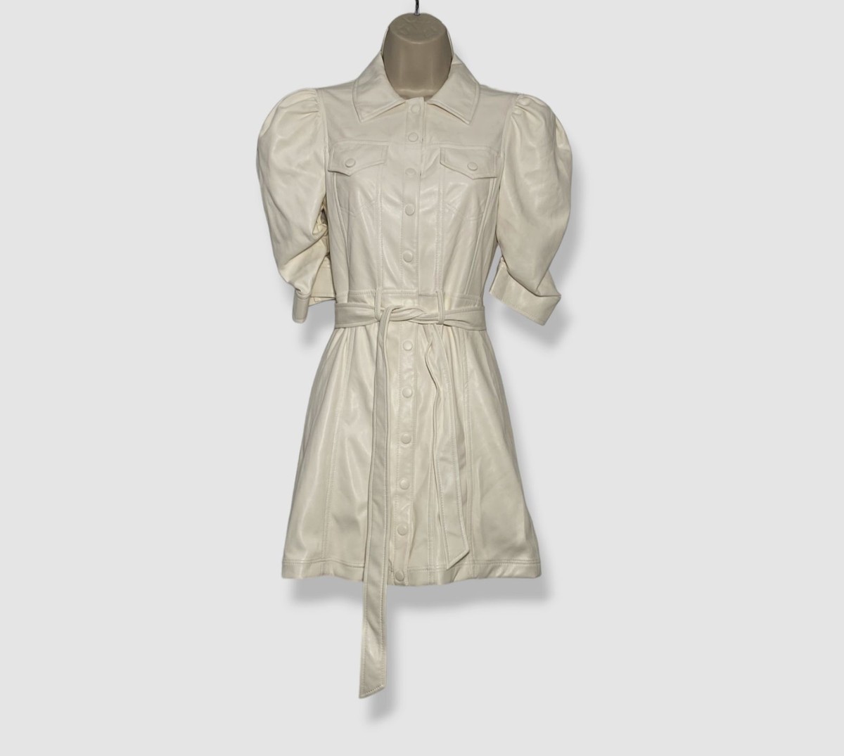 alice and olivia white leather dress $495 + Women's Vegan Self-Tie Magali Size 0 Toddlers