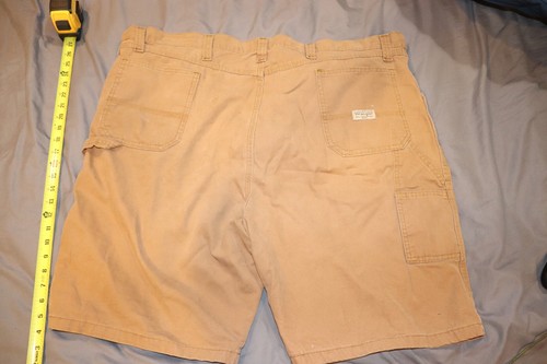 Vtg Wrangler Shorts Men's Sz 46 Khaki Carpenter Shorts Style 64WC2AO Tan Beige - Picture 3 of 6