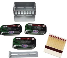 Bushcraft Mini Ration Heating Kit Cooker Fuel Tablets Matches Water Purification