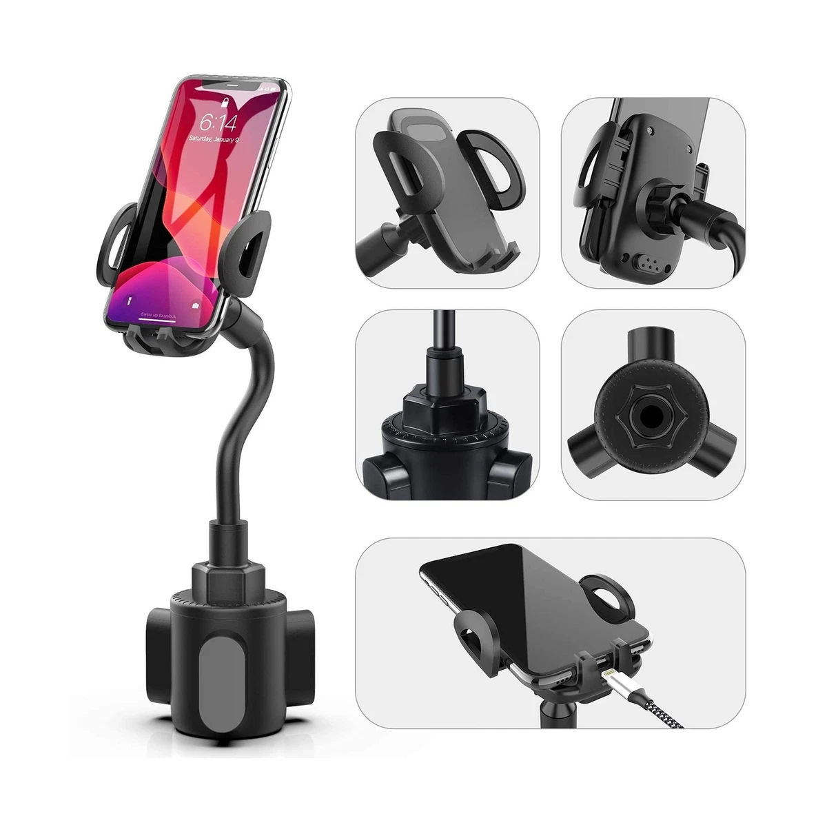 Cup Car Phone Holder for Car bokilino Car Cup Holder Phone Mount