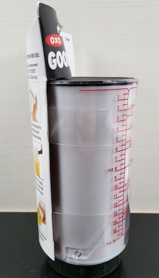 OXO Good Grips Adjustable Measuring 2 Cup Easy Pour Liquid Dry Ingredients NEW - Image 2 of 4