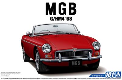 Aoshima 56851 The Model Car 101 BLMC G/HM4 MG-B MK-2 1968 1/24 scale kit Japan