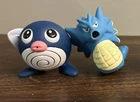 Poliwag & Seadra VTG 1999 Pokémon Burger King Toys