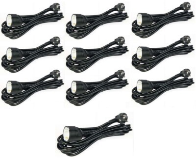 10 x 5 m Schuko-Kabel H05VV-F Stromkabel Verlängerungskabel Strom schwarz Kabel