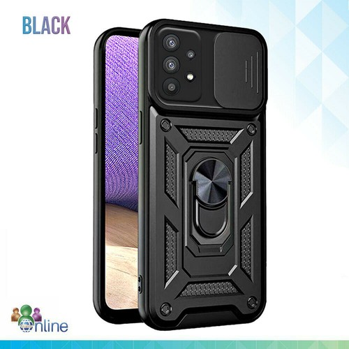 Push Window Case For Samsung A15 A25 A55 S24 Ring Holder Hybrid Cover Kickstand - Photo 2 sur 5