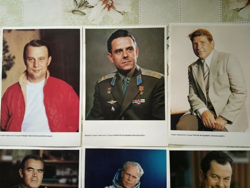 USSR space photo cosmonaut astronaut Gagarin pilot aviation military Postcard 10 - Imagen 2 de 12