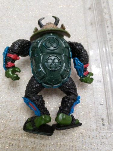 Figura de acción Ninja Turtles Sewer Samurai Leonardo Mirage Studios Playmates 1990 - Imagen 4 de 5