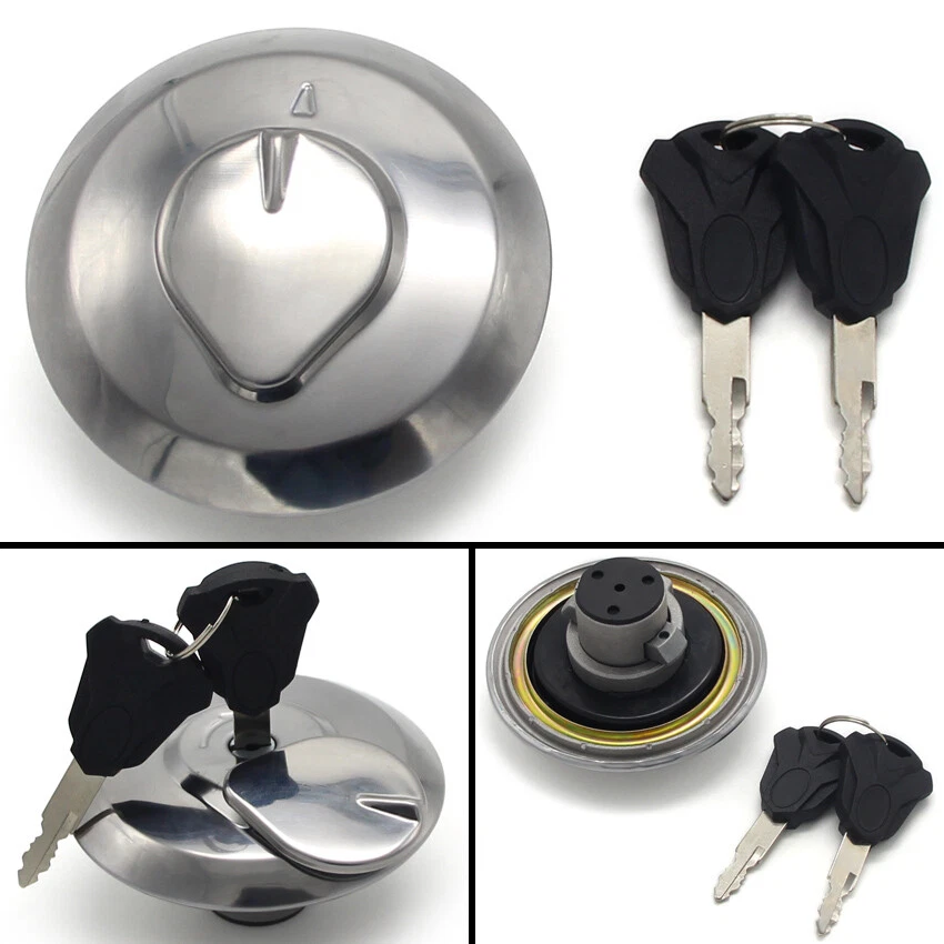 Llaves de cubierta de tapa de tanque de combustible para Honda CM450A XL125 CB750C CBF250 XBR500 CG125ES Foto 3 de 4