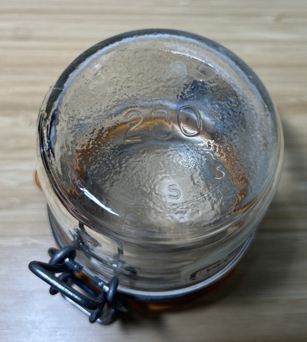 Le Parfait Super Clear Glass Canning Jar Canister Wire Bale France - Picture 5 of 10