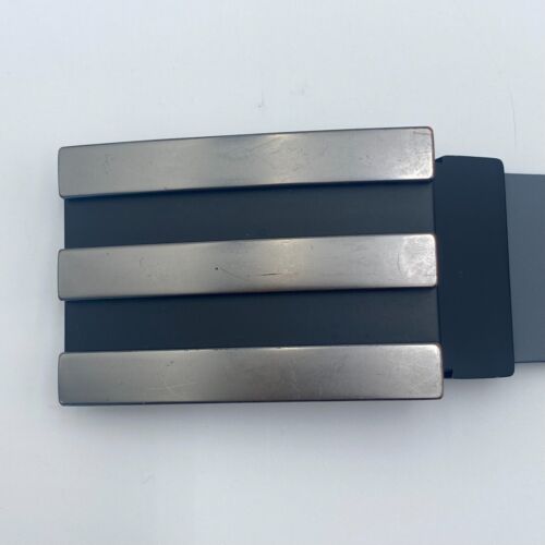 adidas Golf Trophy Tour Reversible Belt Blue & Grey with Black Metal Buckle - Picture 8 of 12