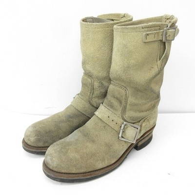 Red Wing REDWING 8268 PT83 Engineer Boots Suede Vertical Feather 