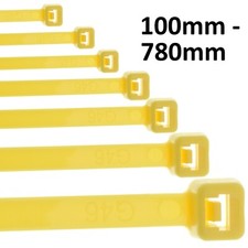 Cable Ties Nylon Zip Tie Wraps Strong Long Small - Large - ALL SIZES & COLOURS