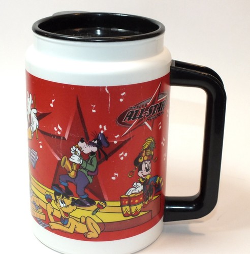 Disney All Star Resorts Refillable Mug Travel Cup Mickey Mouse Goofy Music Pluto - Picture 7 of 24