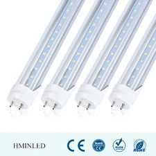 T8 LED Tube Light 4FT 22W 6500K 4000K Bypass Ballast Double-End Clear AC 85-277V
