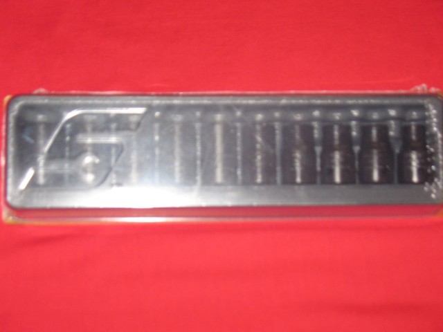 Deep Impact Socket Set 1//2 Inch Drive 10 Pièces Noir Oxyde métrique standard SAE