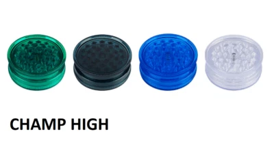 CHAMP HIGH 60MM, Gewürz- / Tabak / Kräutermühle 3 teilig Grinder Zerkleinerer