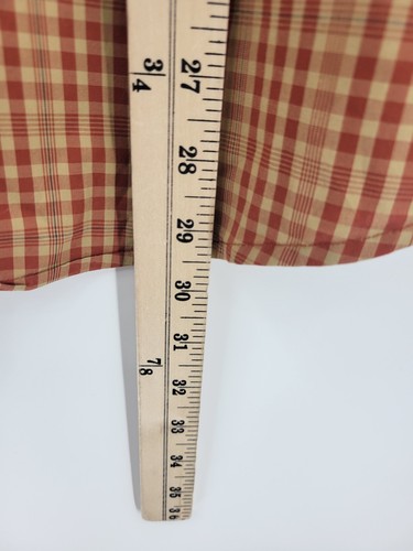 Columbia PHG Shirt Mens Medium Red Tan Plaid Long Sleeve Button Up Outdoor Hunt - Picture 8 of 9