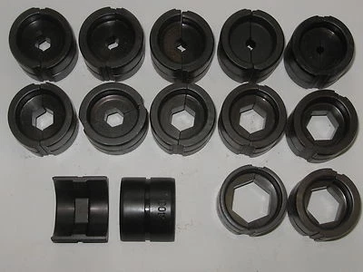 HYDRAULIC WIRE CRIMPER U DIES 13 PAIR--FIT BURNDY GREENLEE 12 TON NEW