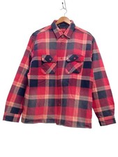 Supreme 20AW Quilted Flannel Shirt Long Sleeve Shirt L Cotton RED Check
