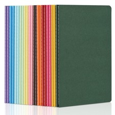 24 Pack Colorful Blank Notebooks Bulk, A5 Journals with 12 Colors, 60 Pages/3...