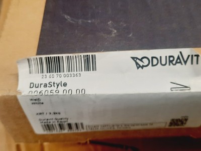 Duravit 0060590000 Durastyle Seat and Cover in White *PARTIAL HARDWARE*