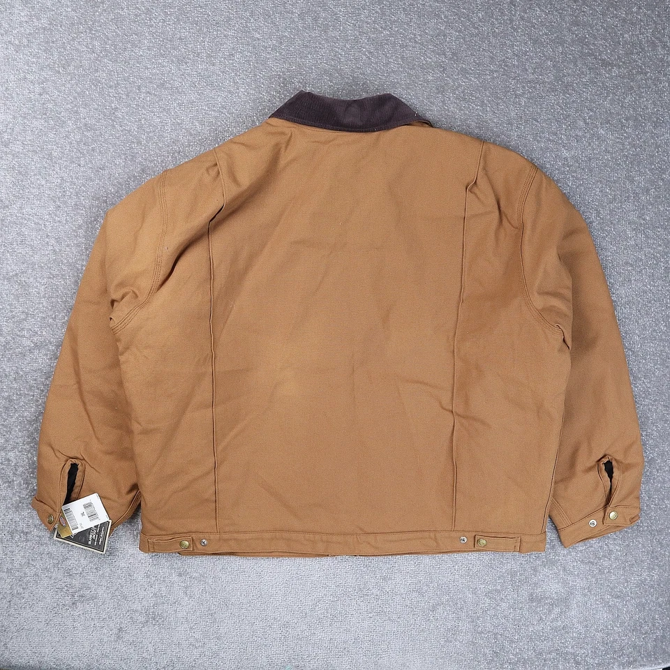 NWT Dickies Duck Canvas Workwear 3XL Brown Long Sleeve Blanket Lined Jacket - Image 2 of 4