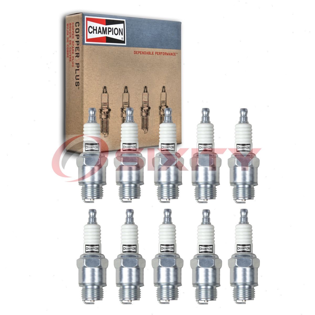 10 pc Champion Industrial 516 Spark Plugs for TG44840 M14 M12A L14U D16 C87 qv