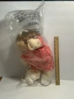 Vintage 1980's New Old stock In Bag Cabbage Patch Kids Doll 15" W/ Dress Etc