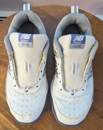 New Balance 806 Damen 7,5 B Wide Fit Tennis Pickleball Schuh Leder WC806W - Bild 9 von 18