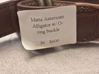 Matte Alligator Belt with O-ring Buckles 36” — photo 6