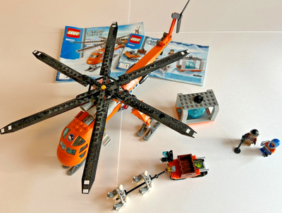 60034 LEGO® City Arctic Helicrane w/ Instructions (Missing 2 snow