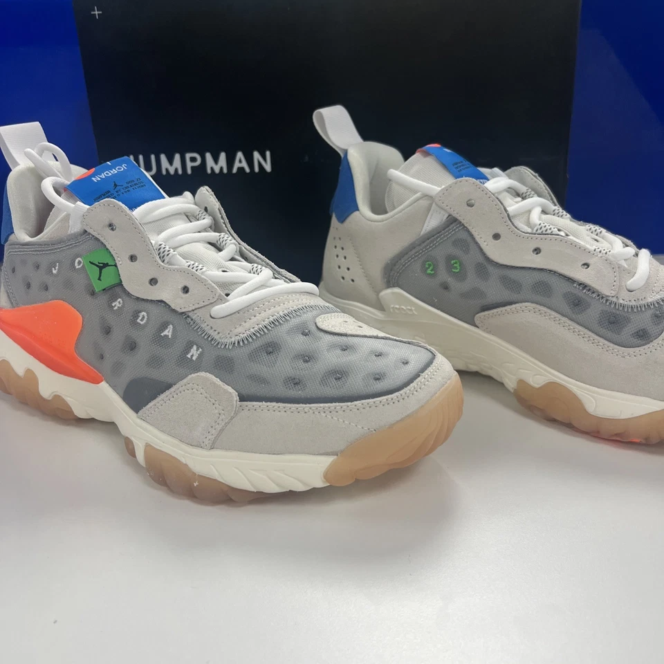 Jordan Delta 2 cinza claro fumaça laranja total novo com etiquetas autêntico - Imagem 3 de 4