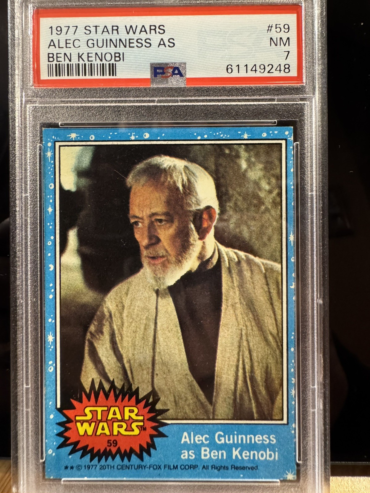 1977 Topps Star Wars Alec Guinness as Ben Kenobi #59 PSA 7 NM