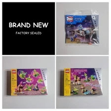 LEGO® Space 40715 Alien Pack & 40716 Alien Planet Habitat  & Space Hoverbike NIB