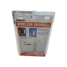 EMson WIreless Doorbell NIP No electric needed 9 volt battery 50 foot range