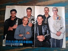 RAMMSTEIN Till Lindemann POSTER BRAVO 2 Seiten 1990er Victoria 