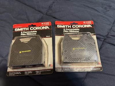 Genuine OEM Smith Corona H Series 21000 Correctable Typewriter Ribbon - 2 Pack 