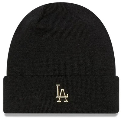 Wintermütze New Era Herren Los Angles Ctn Beanie Schwarz gold Schwarz