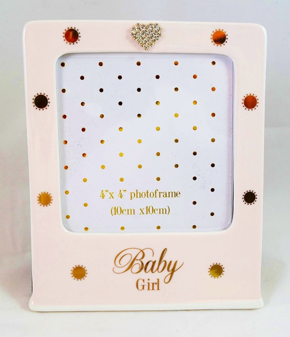 Photo Frame 4x4"" - Baby Girl gift Idea