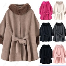 Women's Prom Genuine Warm Fur Knitted Cape Stole Wedding Shawl Wraps Winter