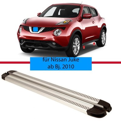 Alu Trittbretter Schweller Flankenschuz für Nissan Juke ab Bj. 2010