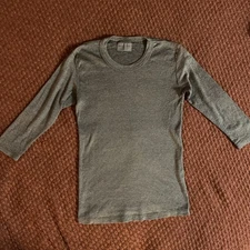 Michael Stars LA One Size Fits Most Top (like S-M) Dora Shine 3/4 Sleeve ￼